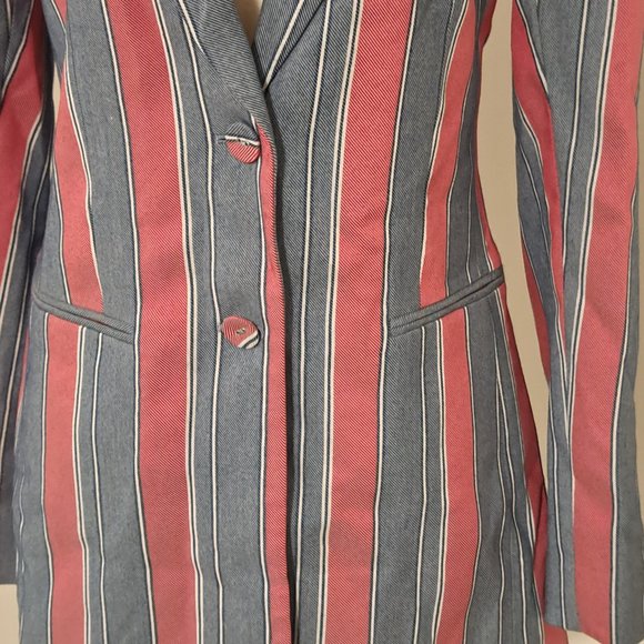 BCBGMAXAZRIA Striped Single-Breasted Blazer NWT Misses Size XXS - Picture 6 of 12